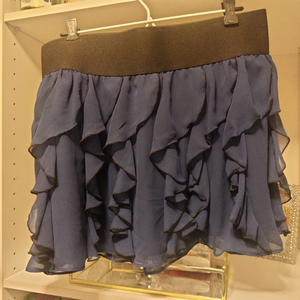 Express Ruffle Mini Skirt